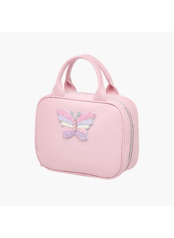 OMG Lunch/Cooler Bag - Butterfly-1 Cnmprt (Pvc) Pink \ 25.4X8.255X19.05 - Image 2