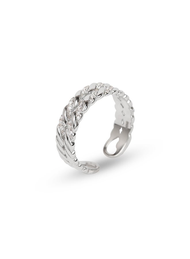 Silver Town Wedding Ring