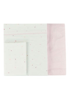 Bumble & Bird Bumble & Bird - Lullaby Starlight Baby Bedding Set For Moses Basket - 3pcs - Pink  - Image 4