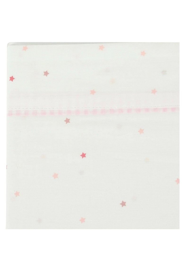 Bumble & Bird Bumble & Bird - Lullaby Starlight Baby Bedding Set For Moses Basket - 3pcs - Pink  - Image 5