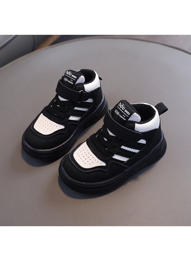 Children's White Shoes  Spring & Fall Light-soled Anti-skid Shoes Boys' Casual Versatile Sports Shoes 1-6 Years Old Baby Shoes