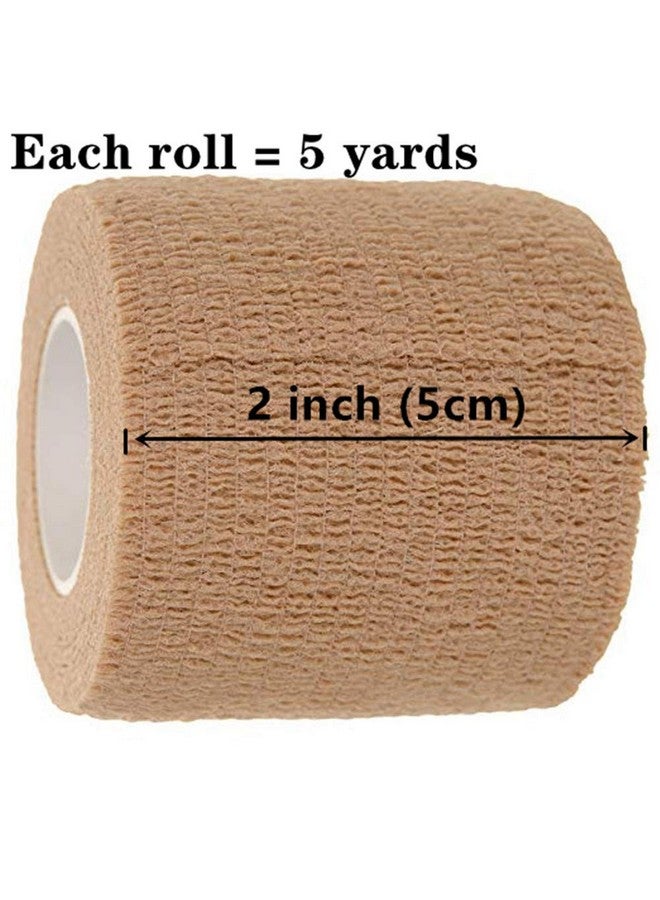 i-CHONY 12 Pack 2" x 5 Yards Self Adhesive Elastic Bandage Wrap Stretch Self-Adherent Tape for First Aid,Sports, Wrist, Ankle (12 Colors) - Image 4