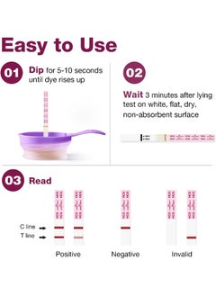 Easy@Home Easy@Home Pregnancy Test Strips Kit: 10 Pack HCG Test Strips - Early Detection Home Pregnancy Test  - Image 4