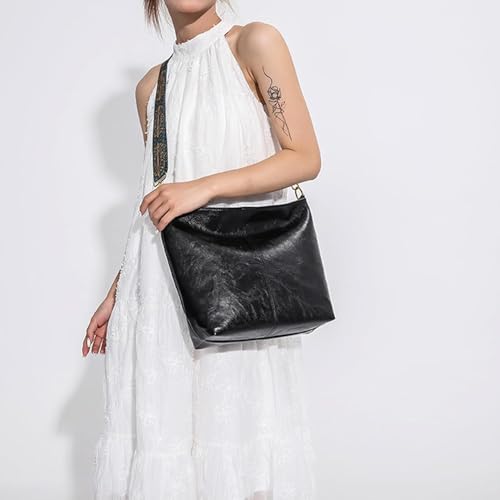 INOVERA (LABEL) Sling Bag for Women | Crossbody Shoulder Bags With Adjustable Strap | Stylish Hobo Handbag (Black) - Image 5