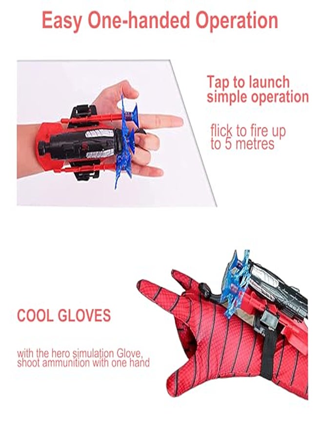 Set of 2 Spider Launcher Gloves, Kids Spider Hero Gloves, Hero Launcher Wrist toy - Image 1