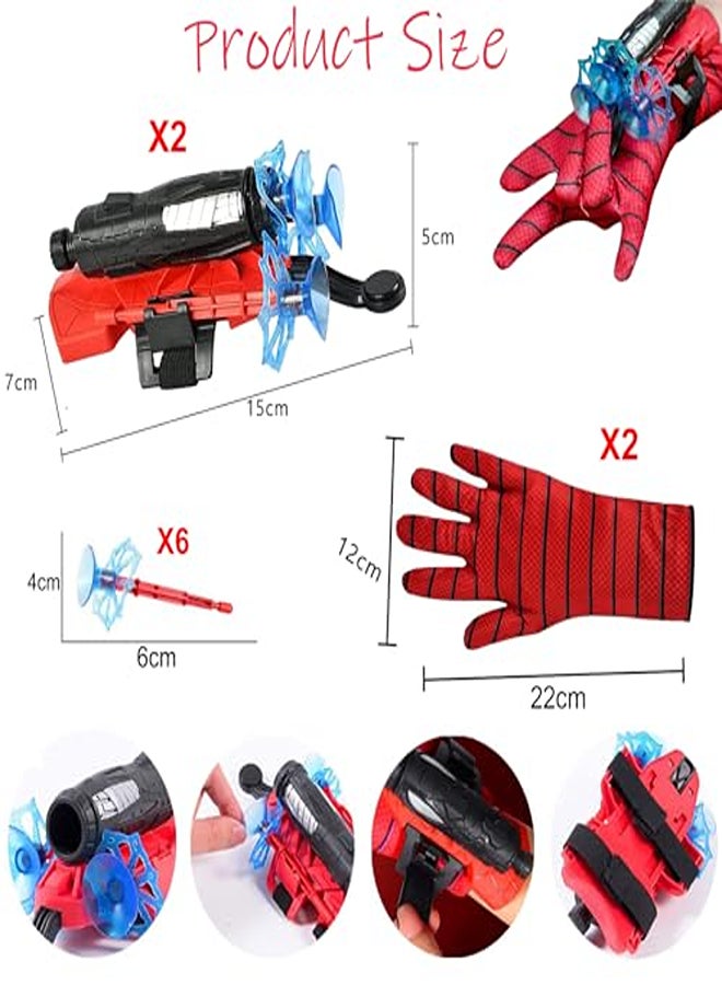 Set of 2 Spider Launcher Gloves, Kids Spider Hero Gloves, Hero Launcher Wrist toy - Image 2