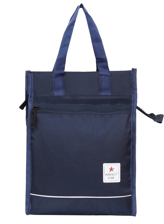 perfect star Lunch/Tiffin/Storage Bag for Office, College & School - Canvas (Navy Blue) - Image 1
