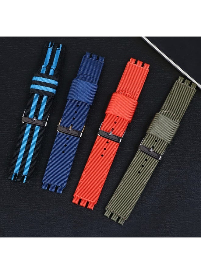 KISSUN Replacement Nylon Watch Band for Swatch 20mm, Soft Woven Nylon Sport Stylish Strap for Swatch Watch Series Accessories - Image 5