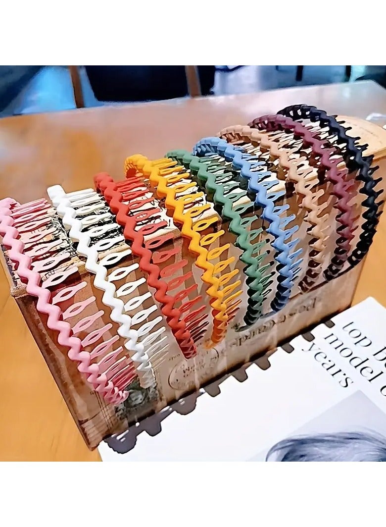 يوكانبي مجموعة إكسسوارات الشعر الرقيق المكونة من 8 قطع-عصابات رأس مشط مسننة غير منزلقة ، مريحة ومتنوعة للصيف - Image 4