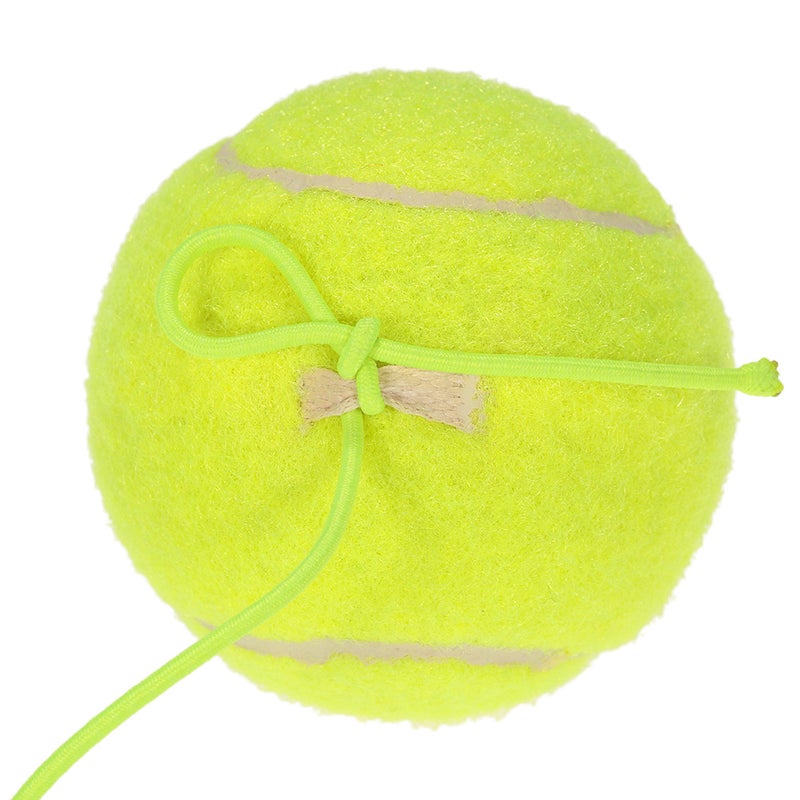 Natural Rubber Synthetic Wool Fiber Tennis Ball Dog Training Tennis Ball With String - Image 2