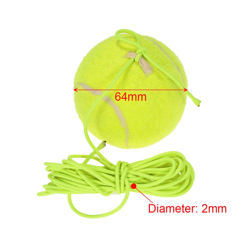 Natural Rubber Synthetic Wool Fiber Tennis Ball Dog Training Tennis Ball With String - Image 5