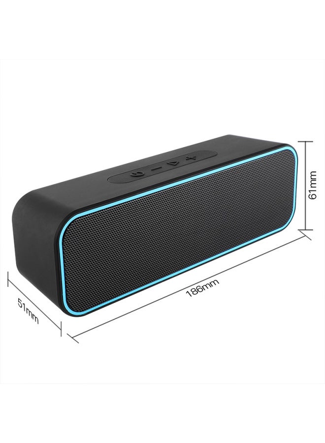 Neutral Bluetooth Speaker New Rectangular Waterproof Speaker Dual Speaker Outdoor Wireless Bluetooth Audio Gifts - Image 3