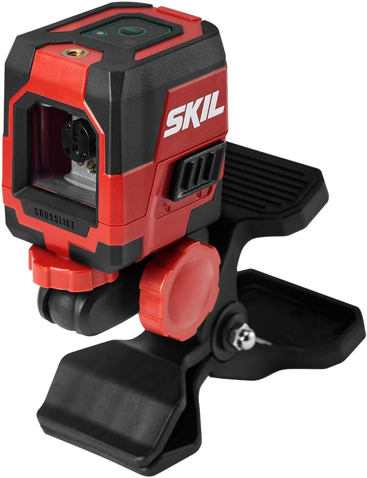 SKIL مستوى ليزر متقاطع ذاتي التسوية بطول 65 قدم مع خطوط أفقية ورأسية، بطارية ليثيوم قابلة لإعادة الشحن مع منفذ شحن USB، مشبك وحقيبة حمل متضمنة - LL9324G-01 - Image 2