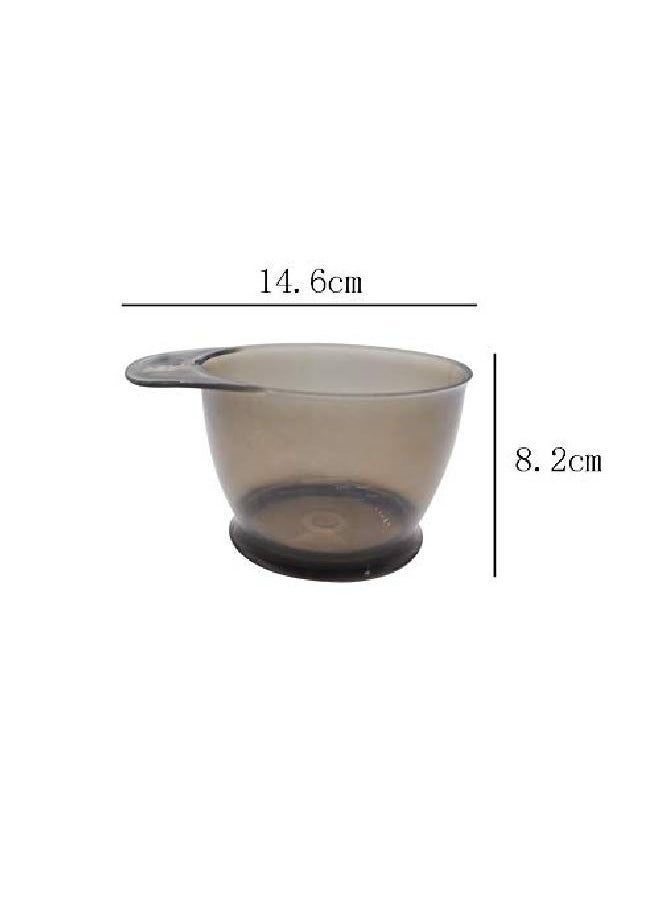 lasenersm 2 Pieces Hair Color Bowl Hair Dye Bowl Hair Color Mixing Bowls Plastic Color Mixing Tint Bowls Hair Dyeing Coloring Diy Oil Treatments Tools For Salon Hairdressing Transparent Black  - Image 3