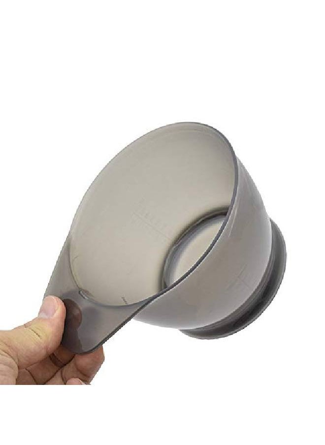 lasenersm 2 Pieces Hair Color Bowl Hair Dye Bowl Hair Color Mixing Bowls Plastic Color Mixing Tint Bowls Hair Dyeing Coloring Diy Oil Treatments Tools For Salon Hairdressing Transparent Black  - Image 5