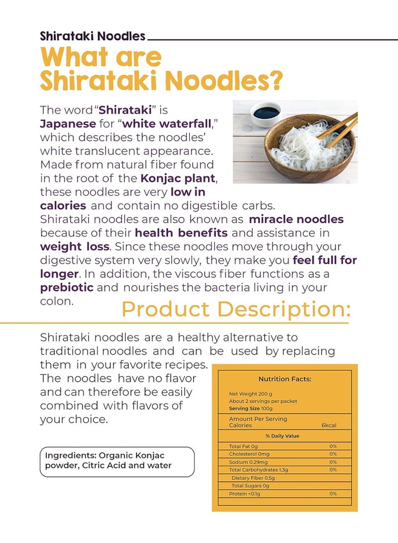 LIVSMART Organic Shirataki Noodles 200g - Image 3