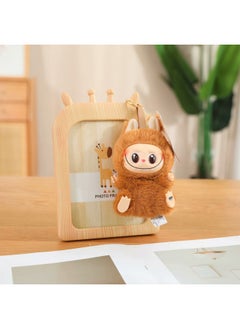 Generic Cartoon Labubu Labubu Vinyl Face Plush Toy Ornaments Keychain Macaron Series Pendant Wholesale-Color:Second Generation Brown-Height:Does Not Include Gift Box  - Image 1