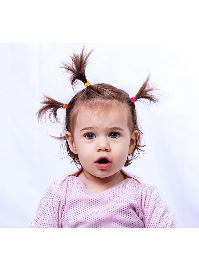 WillingTee Baby Hair Ties Multicolor Baby Girls Hair Ties Finger Hair Ties Thin Hair Ponytail Holder Hair Accessories for Baby Girls Newborn Infants Toddlers - Image 4