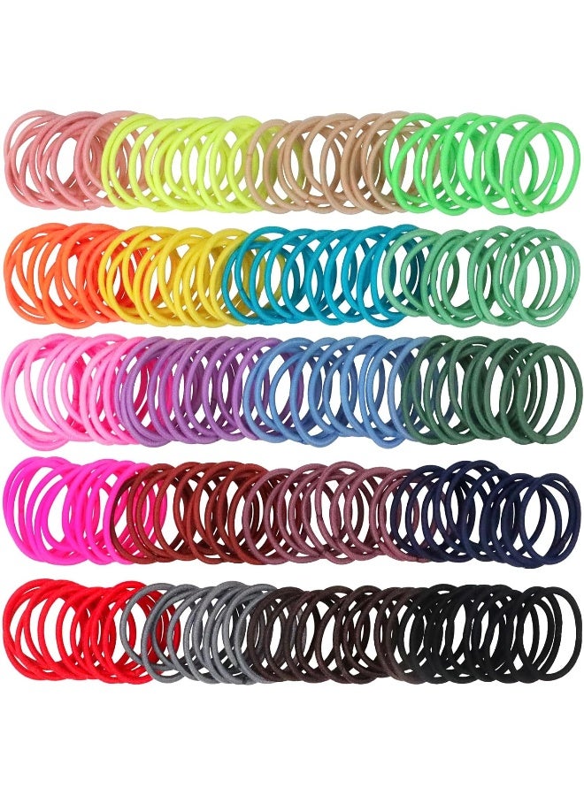 WillingTee Baby Hair Ties Multicolor Baby Girls Hair Ties Finger Hair Ties Thin Hair Ponytail Holder Hair Accessories for Baby Girls Newborn Infants Toddlers - Image 3