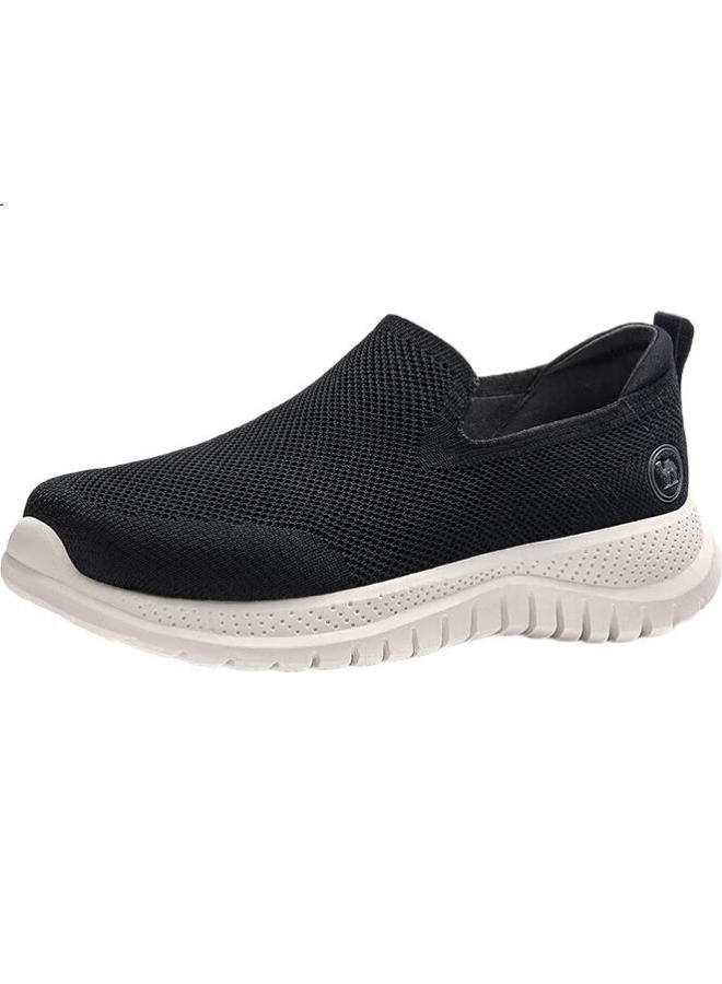 CAMELJEANS Camel Men's Sports Shoes Soft Bottom Breathable Mesh Shoes Walking Shoes Casual Shoes P15s739018 Black 42 - Image 1