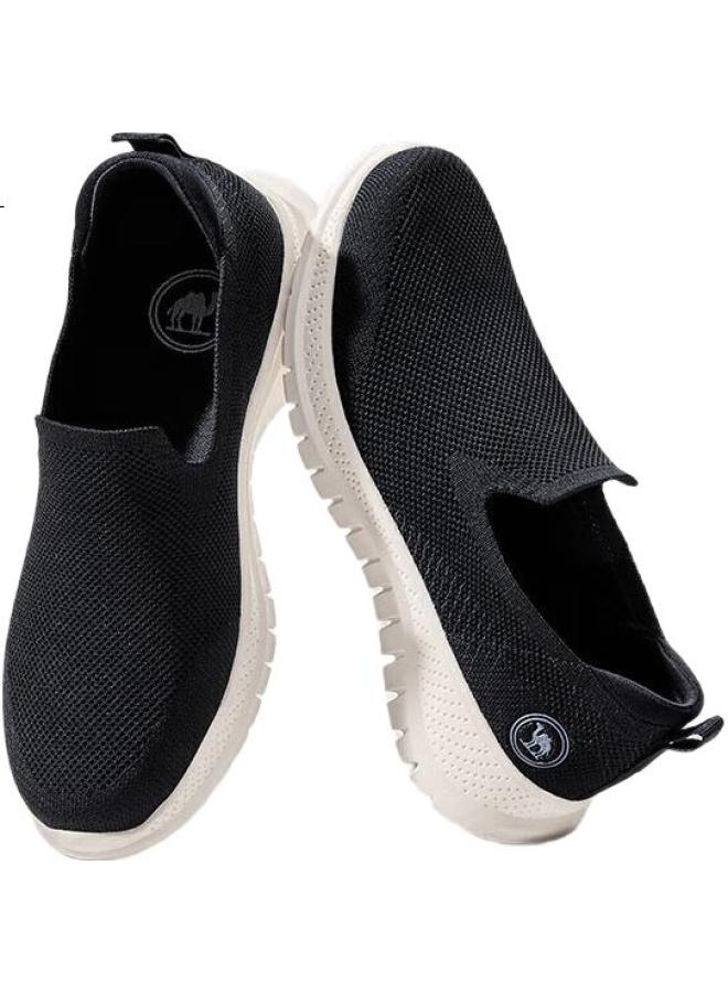 CAMELJEANS Camel Men's Sports Shoes Soft Bottom Breathable Mesh Shoes Walking Shoes Casual Shoes P15s739018 Black 42 - Image 2