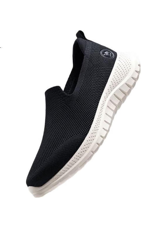 CAMELJEANS Camel Men's Sports Shoes Soft Bottom Breathable Mesh Shoes Walking Shoes Casual Shoes P15s739018 Black 42 - Image 3