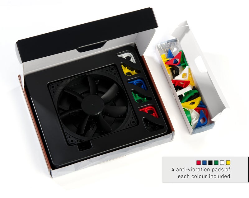 Noctua NF-S12A PWM chromax.Black.swap, Premium Quiet Fan, 4-Pin (120mm, Black) - Image 4