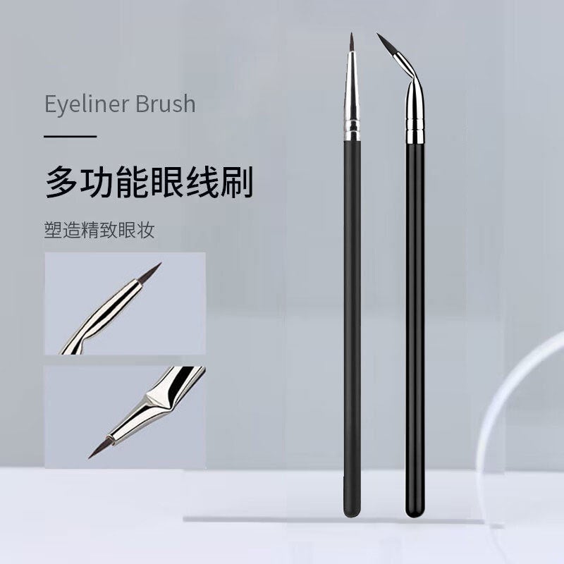 Exclusive Single Ultra-Fine Angled Eyeliner Brush Professional Fine Pointed Concealer Brush Tear Trough Acne Mark Makeup Brush - Image 2