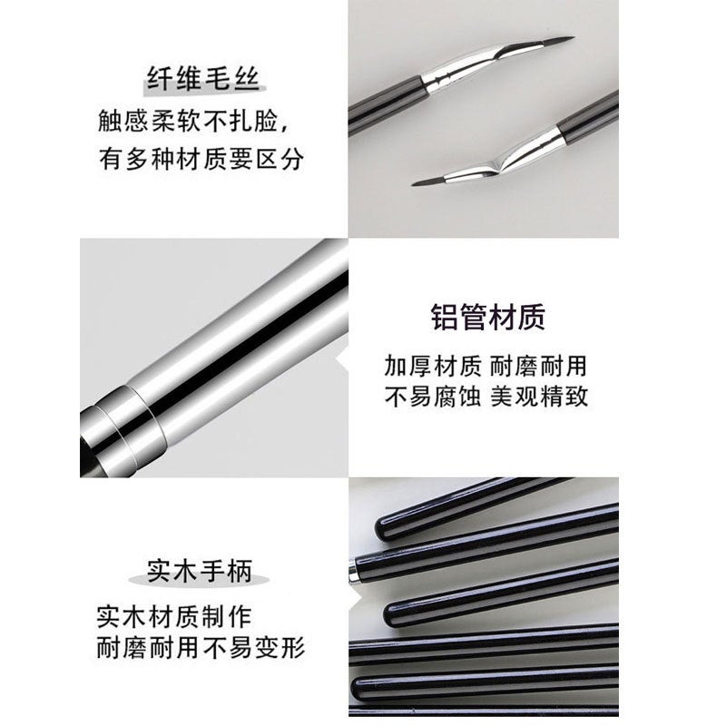 Exclusive Single Ultra-Fine Angled Eyeliner Brush Professional Fine Pointed Concealer Brush Tear Trough Acne Mark Makeup Brush - Image 5