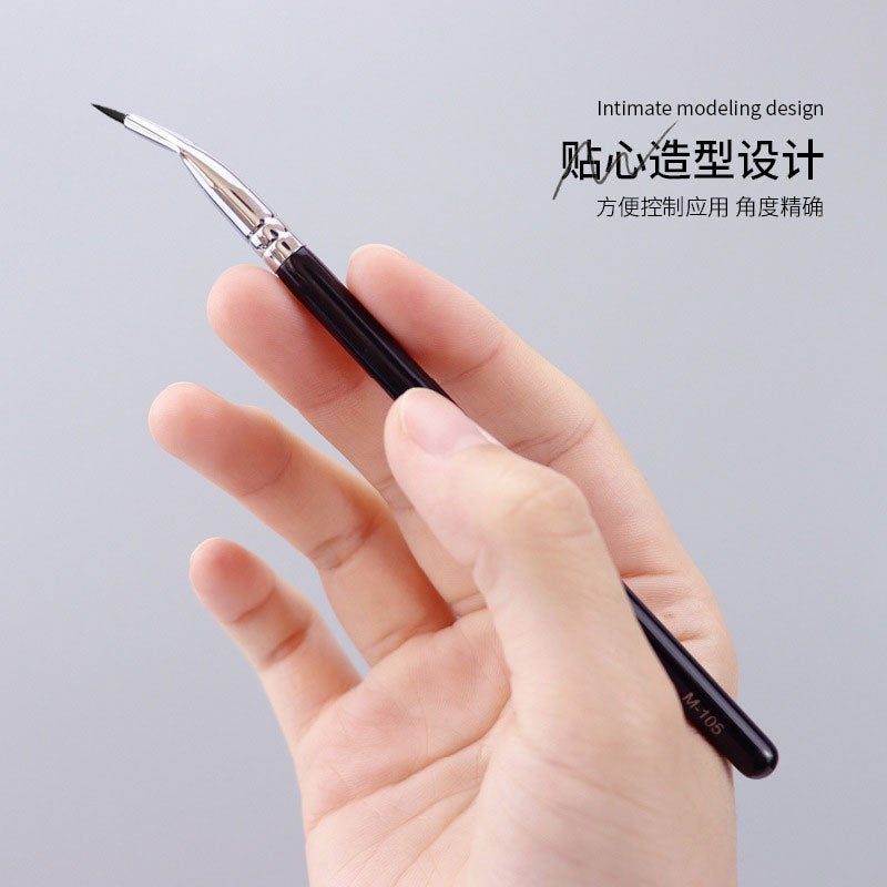 Exclusive Single Ultra-Fine Angled Eyeliner Brush Professional Fine Pointed Concealer Brush Tear Trough Acne Mark Makeup Brush - Image 4