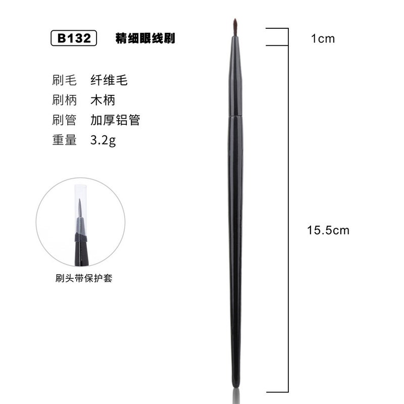 Exclusive Single Ultra-Fine Angled Eyeliner Brush Professional Fine Pointed Concealer Brush Tear Trough Acne Mark Makeup Brush - Image 1