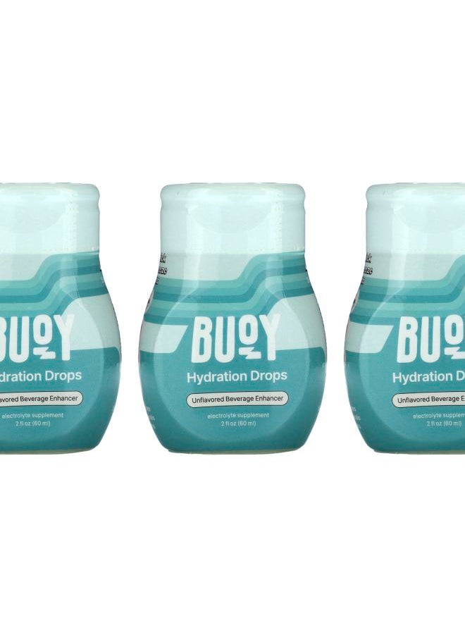 Buoy - Hydration Drops Beverage Enhancer Unflavored 3 Pack 2 fl oz (60 ml) Each - Image 1