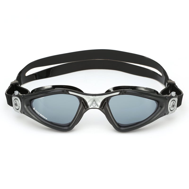Aqua Sphere Kayenne Swim Goggles with Smoke Lens (Black/Silver) - Image 2