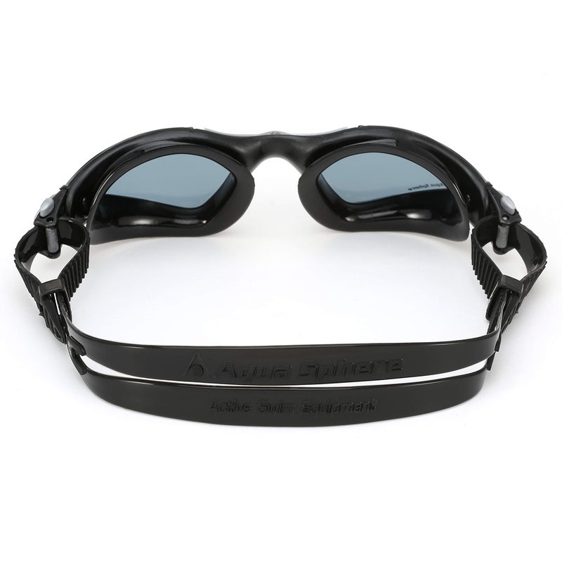 Aqua Sphere Kayenne Swim Goggles with Smoke Lens (Black/Silver) - Image 5
