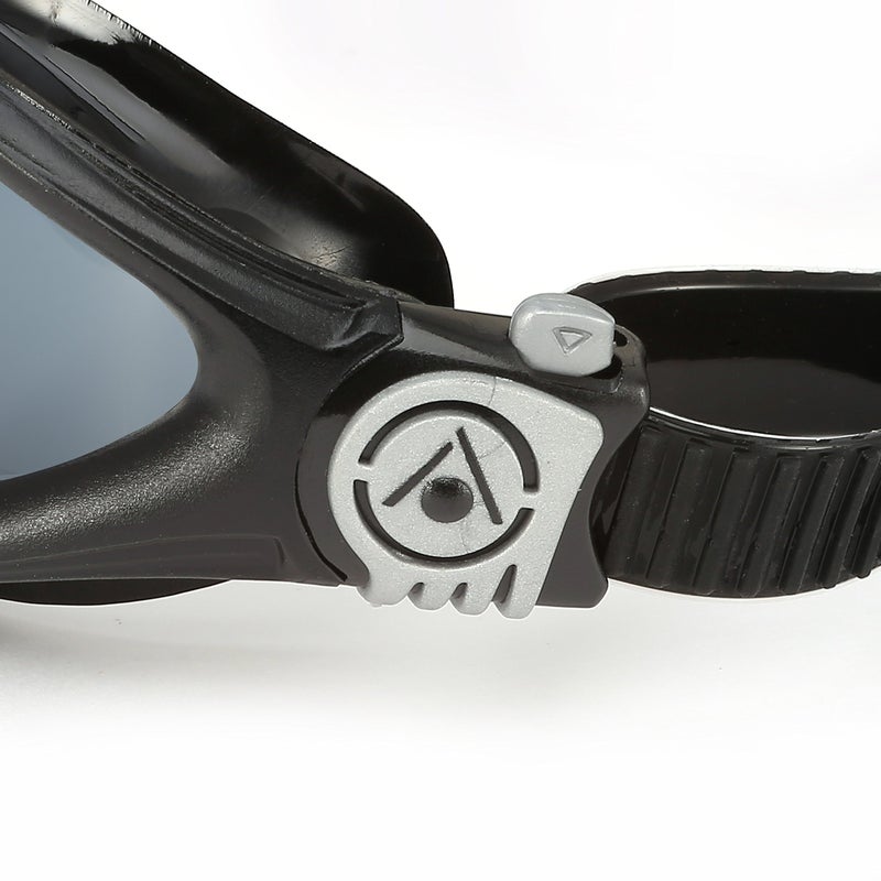 Aqua Sphere Kayenne Swim Goggles with Smoke Lens (Black/Silver) - Image 4
