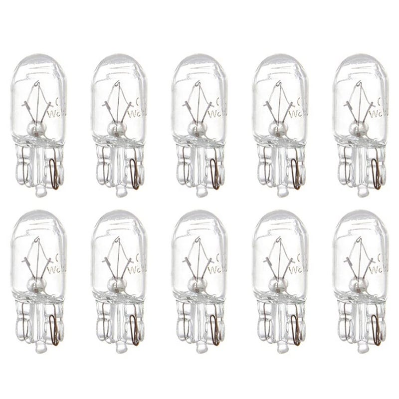 cciyu T10 168 194 W5W Halogen Light Bulb Instrument Cluster Gauge Dash Lamp 10pack white