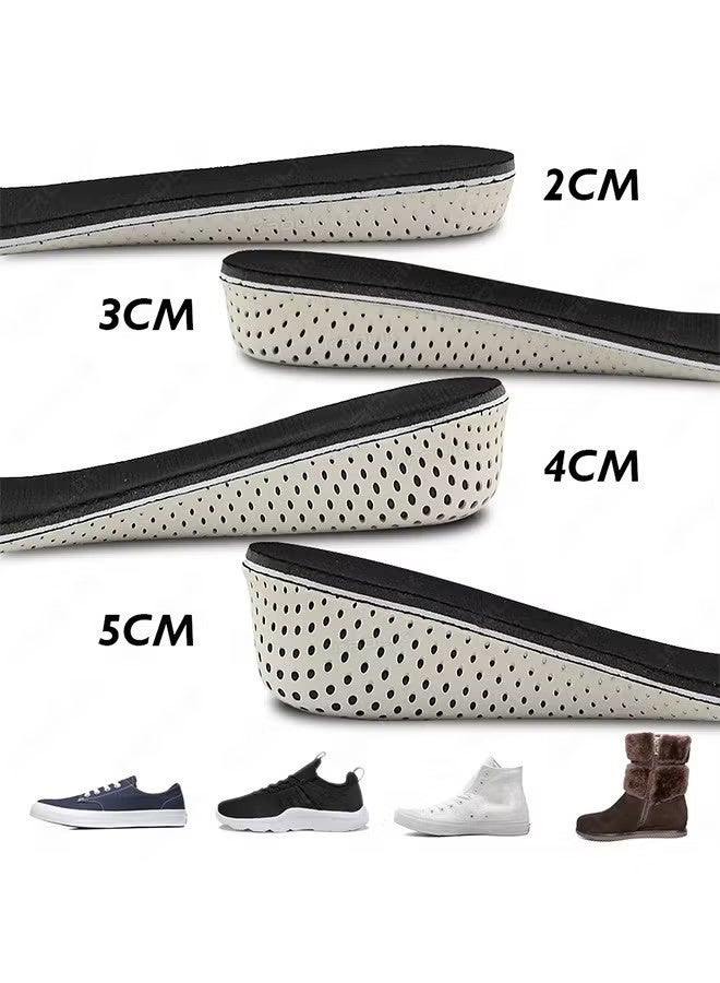 1 Pair Height Increase Insoles, Memory Foam Unisex Full-Length Invisible Heel Lift Inserts - Image 5