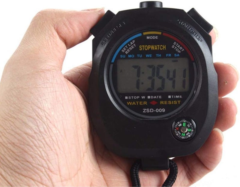 Pgzsy 2 Pack Multi-Function Electronic Digital Sport Stopwatch Timer, Large Display with Date Time and Alarm Function,Suitable for Sports Coaches Fitness Coaches and Referees - Image 3