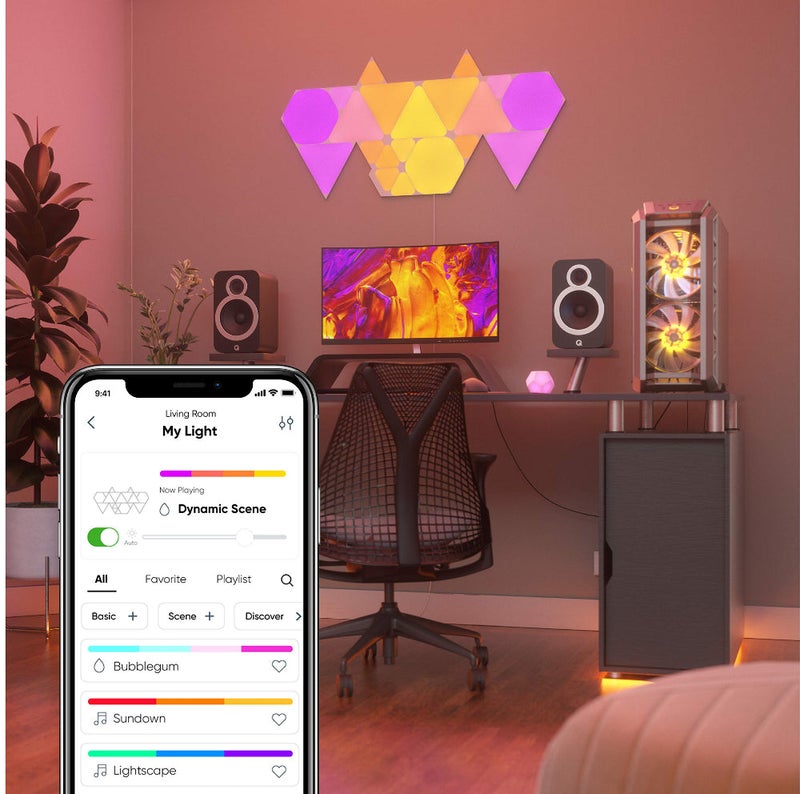 Nanoleaf SHAPES - TRIANGLES - STARTER KIT - WHITE - 4 PACK - EU UK - Image 5