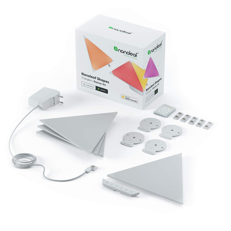 Nanoleaf SHAPES - TRIANGLES - STARTER KIT - WHITE - 4 PACK - EU UK - Image 2