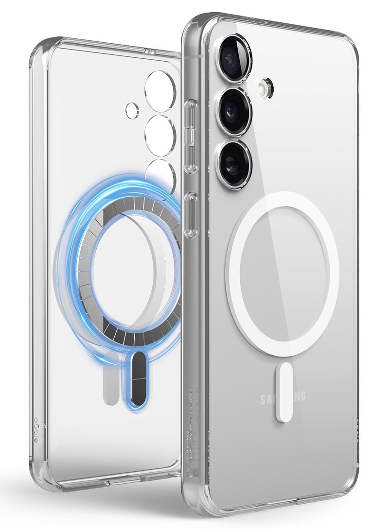 Elago Magnetic Hybrid for Samsung Galaxy S25 PLUS Case Cover compatible with MagSafe - Transparent - Image 1