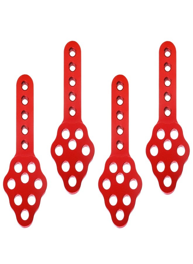 CrazyHobby 4Pcs Metal CNC RC Car Shock Absorber Mount Adjust Height Angle Stand for Axial SCX10 90046 D90 D110 SCX10III RC Crawler Upgrades (Red) - Image 3