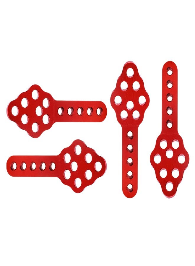 CrazyHobby 4Pcs Metal CNC RC Car Shock Absorber Mount Adjust Height Angle Stand for Axial SCX10 90046 D90 D110 SCX10III RC Crawler Upgrades (Red) - Image 5