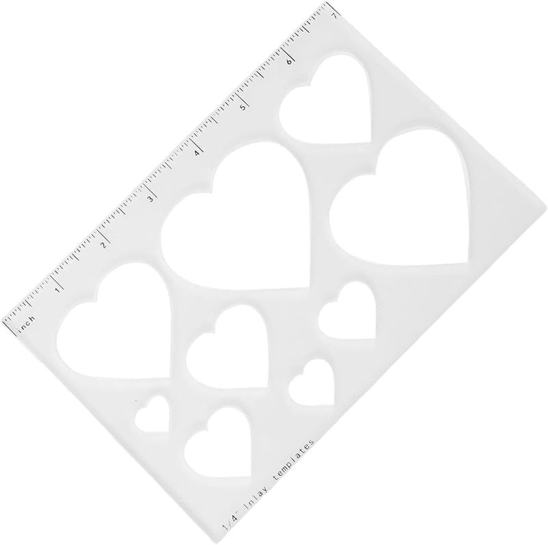 Loving Heart 9 in 1 Acrylic Router Template For Woodwork Enhancement And DIY Projects - Image 2
