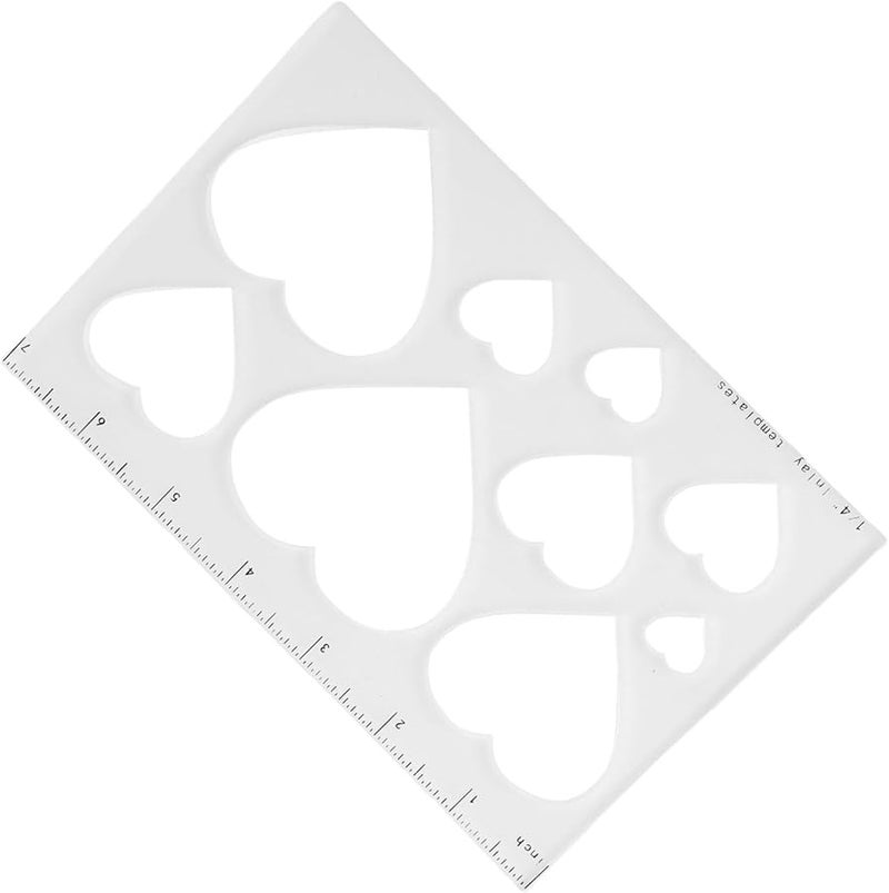 Loving Heart 9 in 1 Acrylic Router Template For Woodwork Enhancement And DIY Projects - Image 5