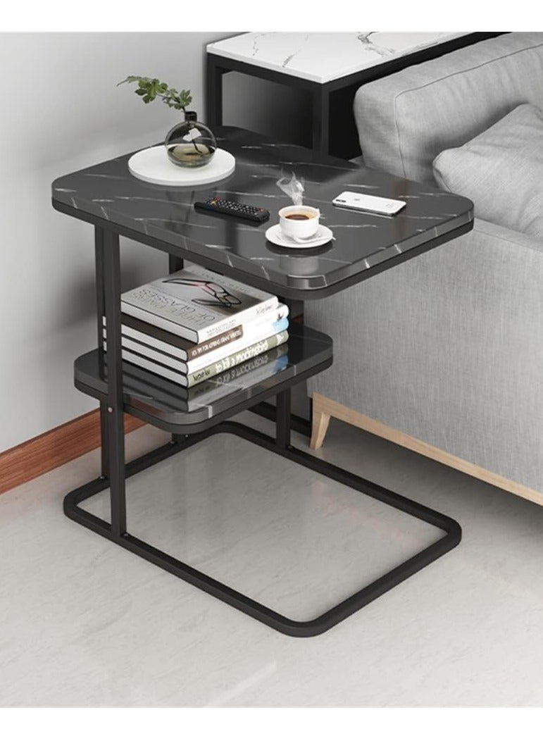 DubaiGallery 2-Tier Modern Upgraded Design Coffee Table with Drawer Storage Table for Living Room Furniture End Table - Image 2