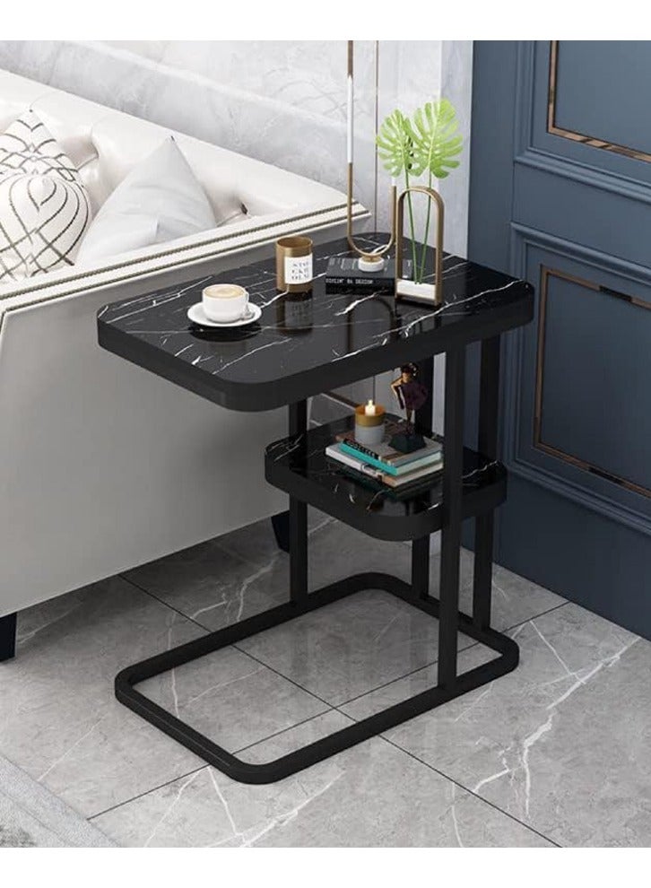 DubaiGallery 2-Tier Modern Upgraded Design Coffee Table with Drawer Storage Table for Living Room Furniture End Table - Image 3