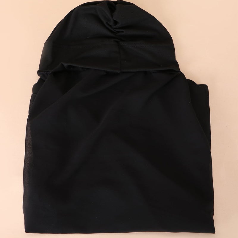 Satin Turban Hat Arc Shape Head Wrap Satin Fabric - Image 1