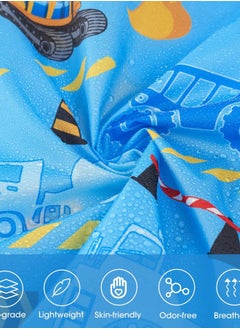 WAWSAM Lightweight Kids Rain Poncho Waterproof Kids Poncho Reusable Hooded Rain Jacket for Boys Girls  - Image 5