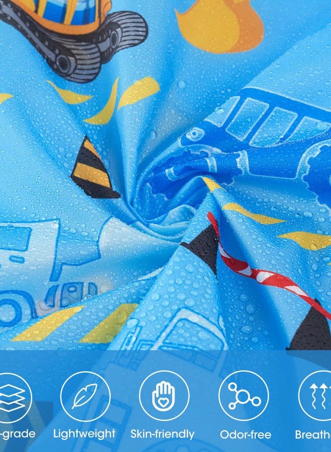 WAWSAM Lightweight Kids Rain Poncho Waterproof Kids Poncho Reusable Hooded Rain Jacket for Boys Girls - Image 5
